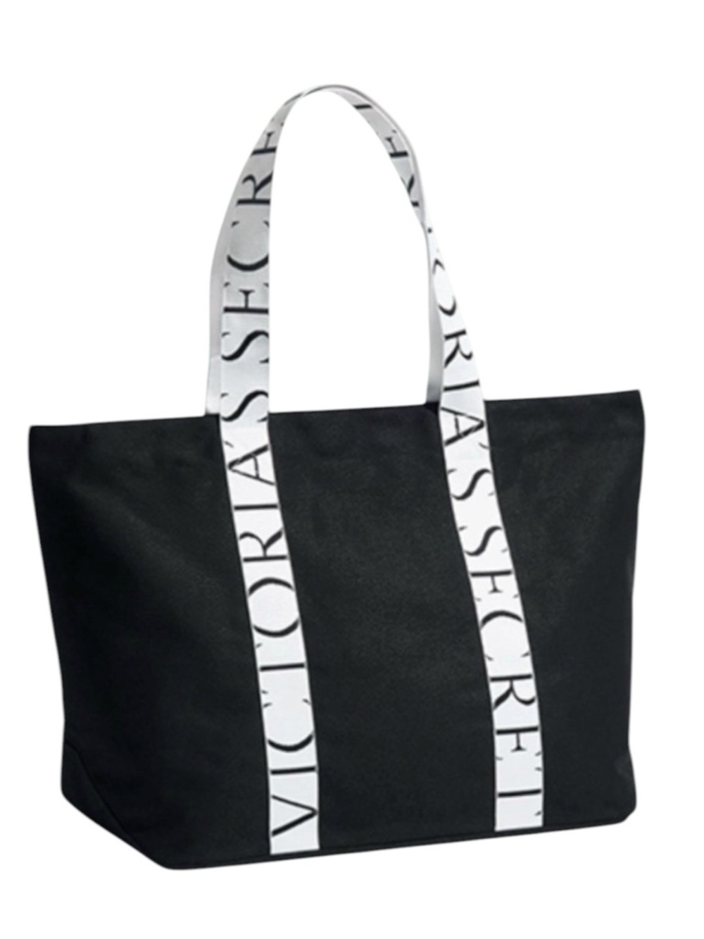 Victoria's Secret Black & White Tote w/ Interior Leopard print. 2026 Edition.